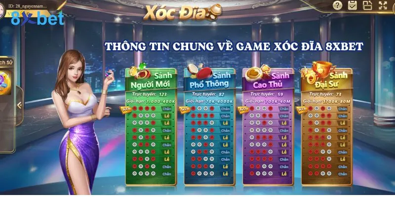 Xóc đĩa 8xbet - Sân chơi uy tín số 1, khuyến mãi khủng Thông tin chung về game Xóc đĩa 8Xbet